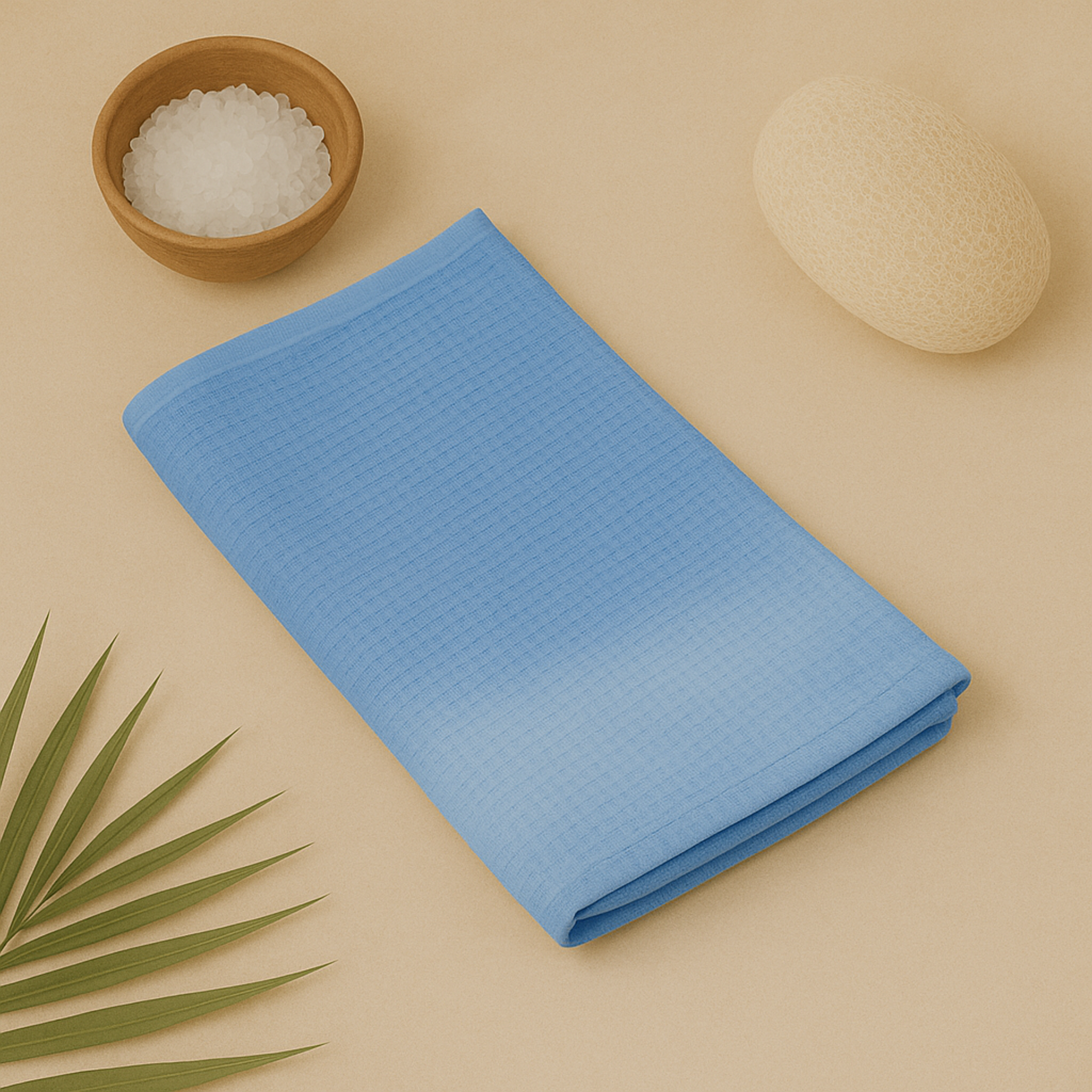 Happie Dayz pure cotton 100% - Waffle Towel (blue)