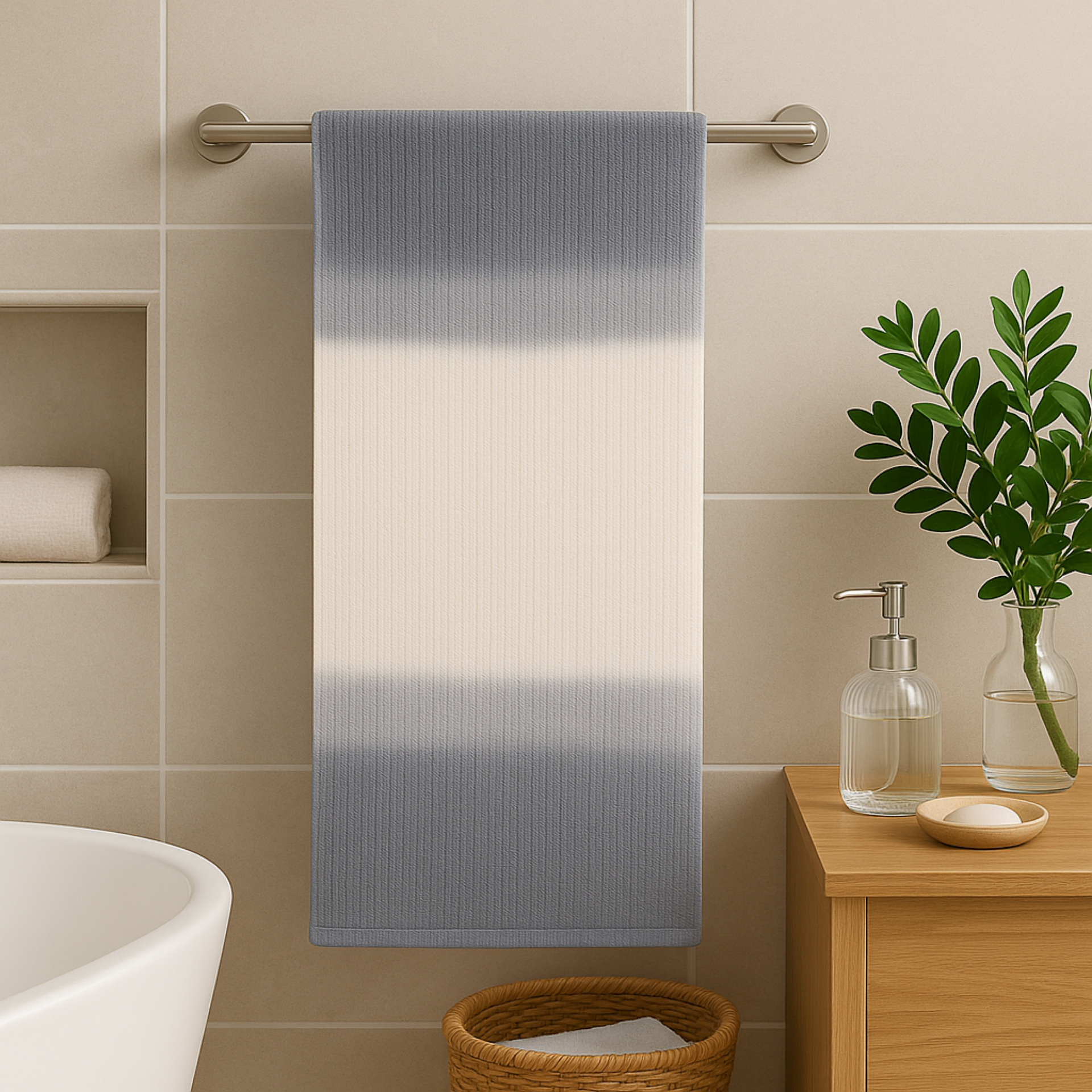 Happie Dayz pure cotton 100% - Waffle Towel (gray)